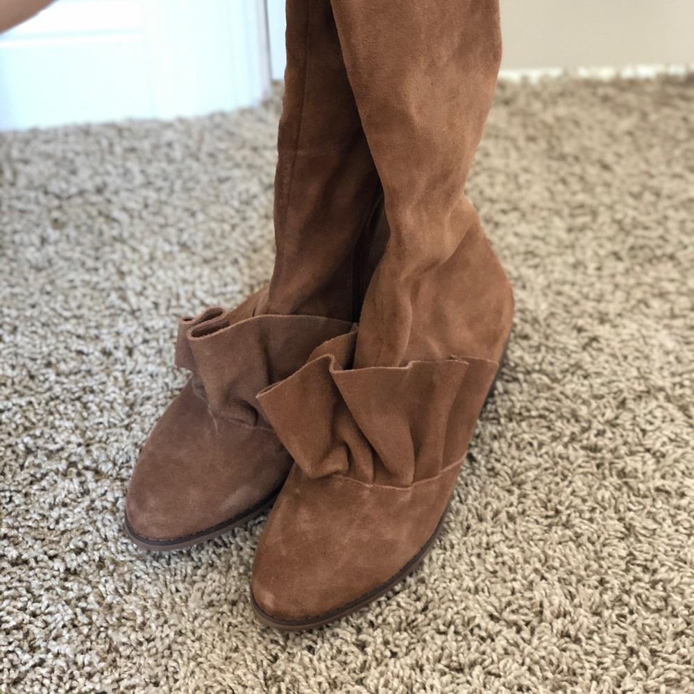 Suede boots joyfolie